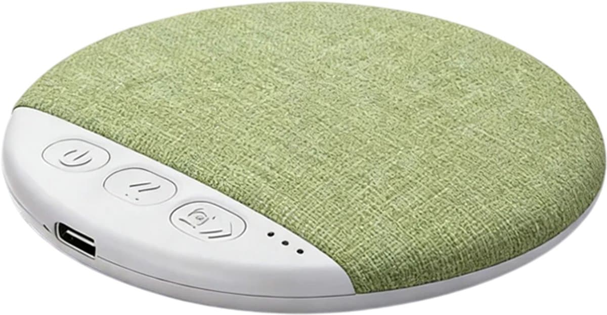 Nieuwe Geüpgrade Draadloze Onder-Kussen Speaker Bluetooth – Slaap Geluidsmachine met Witte Ruis, Slaaphulp, White Noise Machine, 30/60/90 Min Timer voor Volwassenen en Kinderen - Groen — afbeelding 1