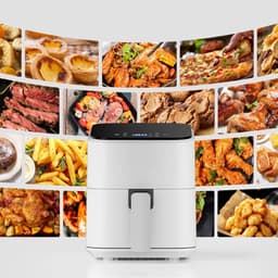 KAD® Mini-Heteluchtfriteuse - Airfryers - Airfryer xxl - Wit - 26 x 21cm x 28cm — thumbnail 9