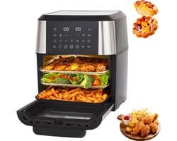 Airfryer - friteuse - Heteluchtfriteuse Oven - Heteluchtfriteuse - 12L en meerdere lagen - Multifunctionele heteluchtoven - Heteluchtfriteuse - Oven - Heteluchtfriteuse – Multifunctionele Oven - Eenvoudig Te Reinigen - XXL