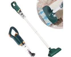 Draadloze Stofzuiger - 8500 Pa Zuigkracht - 75 W - 1500 Mah Lithiumbatterij - 700 ML Stofreservoir - Draadloze Handstofzuiger voor Thuisgebruik - Groen