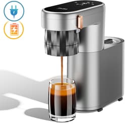 Pura Coffee C1 - Draagbar Espressomachine - 3 Seconden Verwarming - PID-temperatuurregeling - 20Bar - Oplaadbaar - 30 kopjes per oplaadbeurt - Eénknopsbediening - Geschikt voor gemalen koffie — thumbnail 1