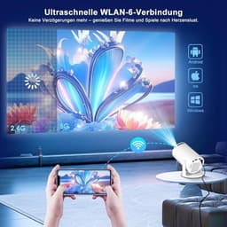 Mini-beamer met 8K-ondersteuning, WiFi 6 en Android 14.0 — thumbnail 2
