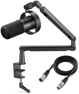 FIFINE T688 XLR - USB / XLR - Dynamische Microfoon - Met Boom Arm - Streaming - Podcasting - Gaming - Geschikt voor PS4 / PS5 / PC - Zwart — thumbnail 1