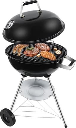 Houtskool BBQ Kogelmodel Met Ventilatieopeningen Barbecue Met Deksel Efficiënt Grillen Voor Meerdere Personen — thumbnail 1