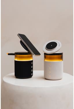 BRAINZ 5-in-1 Charging Speaker - Draadloze Oplader - Bluetooth Speaker - Sfeerverlichting - Zwart — thumbnail 3
