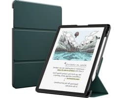 Kindle Scribe Hoes - Tablet Cover - Lezen en Schrijven - Ingebouwde Standaard - 11 inch - Groen