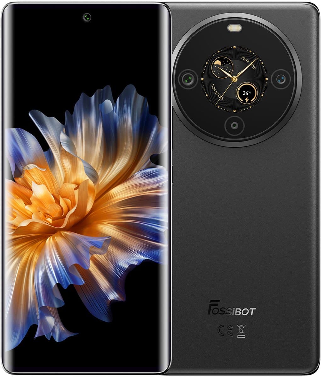 FOSSiBOT S3 PRO Smartphone - Dual SIM - 6GB RAM - 128 GB ROM - 5000mAh - 6,67 inch HD+ AMOLED Scherm -Android 14- GPS,NFC,Face ID,OTG -zwart — afbeelding 1