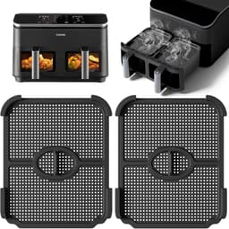 Cosensi - Silicone Splash Guard - Air Fryer Accessoires - Voor optimale luchtcirculatie - 2 stuks - Geschikt voor 8-in-1 Dual Zone Air Fryer XXL 8.... — thumbnail 1