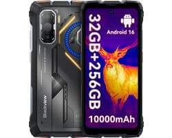 Blackview ROCK 3 - Robuuste Smartphone - 4G - 24GB RAM - 256GB ROM - 6.78inch 120Hz - 10000mAh Robuuste Telefoon - Android 16 - NFC - GPS - Oranje — afbeelding 1