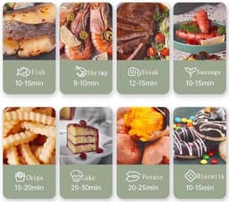 Airfryer 4.6L - Heteluchtfriteuse Olievrij - Gezond Koken - Digitaal Display - 4.6 Liter - Rood — thumbnail 2