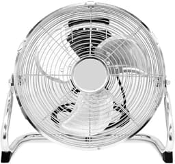 BIXc®- Ventilator, metalen Vloerventilator, Thuis, Kantoor & Sportschool, 3 Snelheden en 110 graden Verstelbare, Krachtige Circulatie, Chroom. — thumbnail 1
