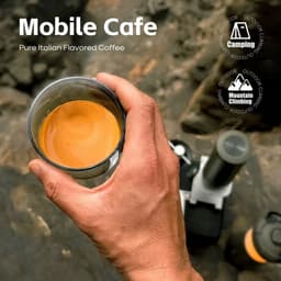 Draagbare Elektrische Espressomachine - Draagbare Espresso machine voor onderweg - 100 ml - Mini Reis Espressomachine - Mini Koffiemachine – Oplaadbaar 7500mAh – Voor Camping, Auto & Reizen — thumbnail 5