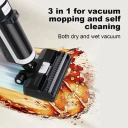 LIECTROUX - Steelstofzuiger - Nat/droog stofzuiger - Zelfrijdende reiniging - Slim wassen voor thuis - Multi Surface Floor - Zelfdrogend - Zwart en wit — thumbnail 5