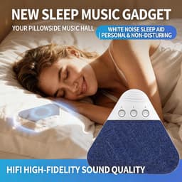 Slaapkussen met luidspreker, Bluetooth-luidspreker onder het kussen, timer Geschikt voor witte ruis, voor voor zijslapers, volwassenen en kinderen (blauw). — thumbnail 2