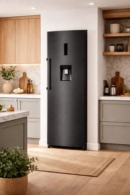 NextNorm NN373-1DKK-B - Luxe Enkeldeur koelkast 373L - ECO energy D - Water Dispenser - Display - LED Licht - Metal Shield Achterwand (RVS) - Easy Handle — thumbnail 5