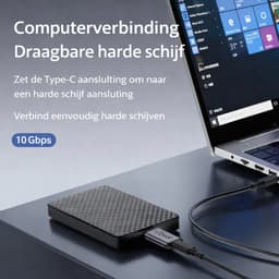 USB-C naar Micro USB 3.0 Adapter – 2 Stuks – 10Gbps – Voor Externe Harde Schijf HDD/SSD – Verloopstekker – Geschikt voor Externe Harde Schijf / Seagate / WD / My Passport / Laptop / MacBook / Tablet — thumbnail 8