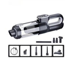 NAVOBIZ - Kruimeldief - Handstofzuiger - Auto Kruimelzuiger - Geïntegreerde LED-verlichting - Draadloos - Meerdere opzetstukken