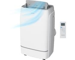 Auronic Mobiele Airco - 12.000 BTU - 4-in-1 - Airconditioning met 2 Raamafdichtingskits - Ventilator - Ontvochtiger - Tot 35m² - Wit