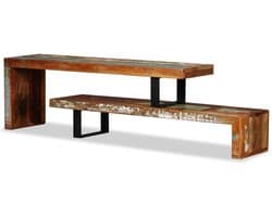 Tv-standaard Hout - Dressoir Lowboard - Woonkamer Meubel - Stapelbare Onderdelen - Onesize - Bruin
