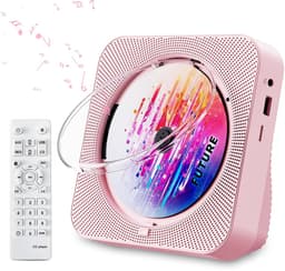 Discman - Walkman - Draagbare CD Speler met Bluetooth - Ingebouwde Speaker - Inclusief Afstandsbediening - Radio - Timer - Roze — thumbnail 1