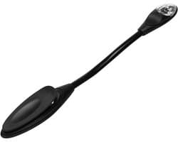 Boeklamp Clip - Leeslampje - Lezen in Bed - Verstelbare Hals - 3.8 x 16 x 3.8 cm - Zwart