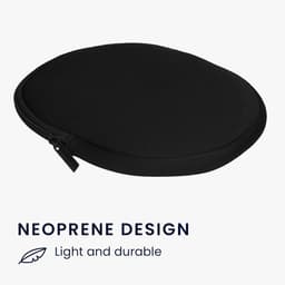 Beschermhoes Koptelefoon - Hoes voor Headset - Veilig Transport - Gemaakt van Neopreen - 24 x 19 cm - Zwart — thumbnail 5