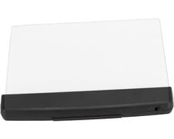 Leeslamp Plat - Boeklamp LED - Lezen in bed - Oogvriendelijk licht - 18 x 15 x 2 cm - Zwart