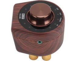 Kleine Versterker - Hifi Stereo - Muziek Streamen - Compact Hout Design - 2.0CH - Houtkleurig