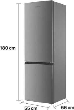 Heinner HC-HM262XE++ Koel-vriescombinatie – 262 L – Elektronische Temperatuurregeling – LED-verlichting – Omkeerbare Deur – RVS – 5 Jaar Garantie — thumbnail 4