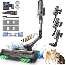 Proscenic P20 Opass - Steelstofzuiger Draadloos –80KPA - 680W - 70Min - Grote 1,5L Opvangbak - 4 zuigmodi - Voor Tapijt Vloeren Autos — thumbnail 1