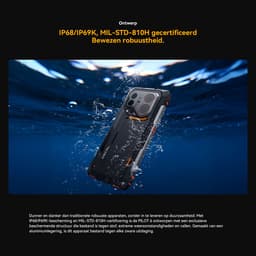 OSCAL PILOT 6 Robuuste Smartphone - IP68/IP69K Outdoor Telefoon - 48GB RAM - 256GB ROM - 6,78inch - 10000mAh 27W - Android 16 - GPS, NFC, OTG - Zwart — thumbnail 4