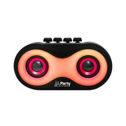 Party Light & Sound - PARTY-OWL - Bluetooth Speaker met LED in Uil Design op Batterij - USB, MicroSD, AUX - Mat Zwart — thumbnail 5
