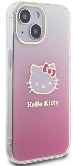 Hello Kitty Serie - iPhone 13 Hoes - Rood - IML Gradient Electrop - Hardcase — thumbnail 2