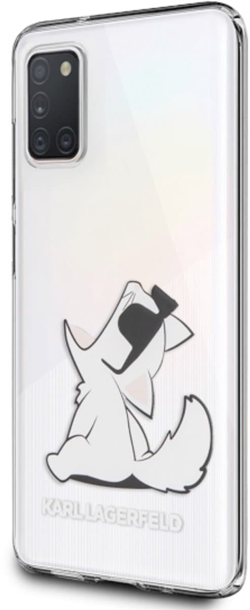 Karl Lagerfeld Choupette Fun Serie - Transparante Telefoonhoes - Samsung Galaxy A31 - Krasbestendig - Luxe Design — afbeelding 1
