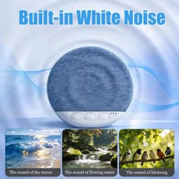 JeiibrZui Slaap Speaker Kussen - Draagbare Bluetooth Luidspreker Met Timer - Witte Ruis Voor Diepe Slaap - Compact Ontwerp - Zwart — thumbnail 5