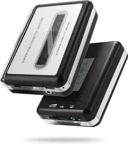 Draagbare Walkman - Cassette Speler - Cassette naar MP3 Converter - USB - Zilver/Zwart - Walkman - Audio Digitizer - Tape Player - Auto Reverse - Hi-Fi - Megabass — thumbnail 5