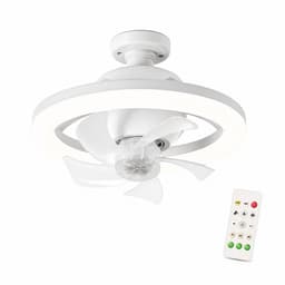House of Balance Ventilator Lamp - Plafond Ventilator met Verlichting - Led lamp - Ventilator - Plafond - Zoder boren - Dimbaar — thumbnail 1