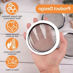 Vervangingszeef Ø 10 cm voor wierookbranders - RVS metalen zeef voor rookovens, accessoires voor geur lampen en wierookstoven — thumbnail 2