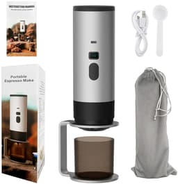 Innovastore Koffiezetapparaat - Draagbarekoffiemachine - Draagbareespressomachine - Minikoffiezetaparaat - Capsules -Grijs — thumbnail 1