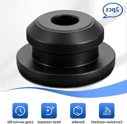 Rubber stop voor waterreservoir van wasdroger - vervangend onderdeel voor droger accessoires, afdichtdop waterreservoir, geschikt voor Bosch en Siemens wasdrogers — thumbnail 4