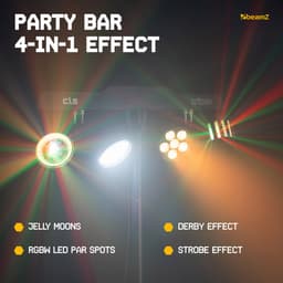 Feestverlichting op statief - BeamZ CLS Triton Partybar - Discolampen - DMX en muziekmodus - RGBW — thumbnail 2