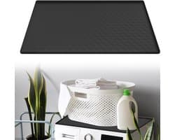 MIRA® Lekbak Wasmachine - Lekbak - Anti Trillingsmat Wasmachine - Lekbak Wasmachine 60x60 - Lekbak Wasmachine Universeel - Zwart - 60cm x 60cm x 2cm