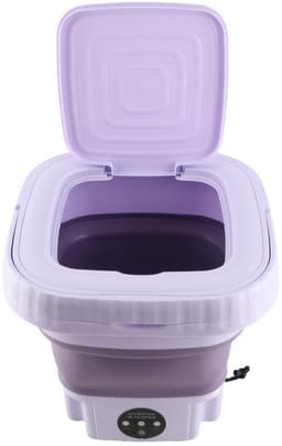 SPHProducts - Draagbare opvouwbare wasmachine - Mini-wasmachine - Automatisch wassen - 11 liter - Reiswasmachine - Geschikt voor camping en huis - EU- — thumbnail 3