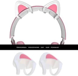 Store_9 - Cat Ears Hoofdtelefoon - Schattige Decoratie - Wit - Verstelbare Riemen - Silicone Cat Ears - Geschikt voor Over-Ear Hoofdtelefoons - Uni... — thumbnail 3