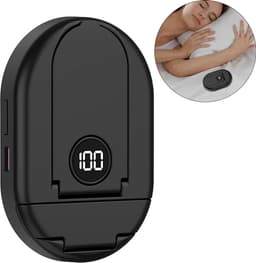Bluetooth-slaapluidspreker, geschikt voor gebruik onder een kussen, mini-luidspreker met botgeleiding, draagbaar, met timer, telefoonhouder, TF-kaartsleuf, 20 uur batterijduur, 3W vermogen, helpt bij slaap en ontspanning (zwart). — thumbnail 1