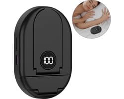 Bluetooth-slaapluidspreker, geschikt voor gebruik onder een kussen, mini-luidspreker met botgeleiding, draagbaar, met timer, telefoonhouder, TF-kaartsleuf, 20 uur batterijduur, 3W vermogen, helpt bij slaap en ontspanning (zwart).