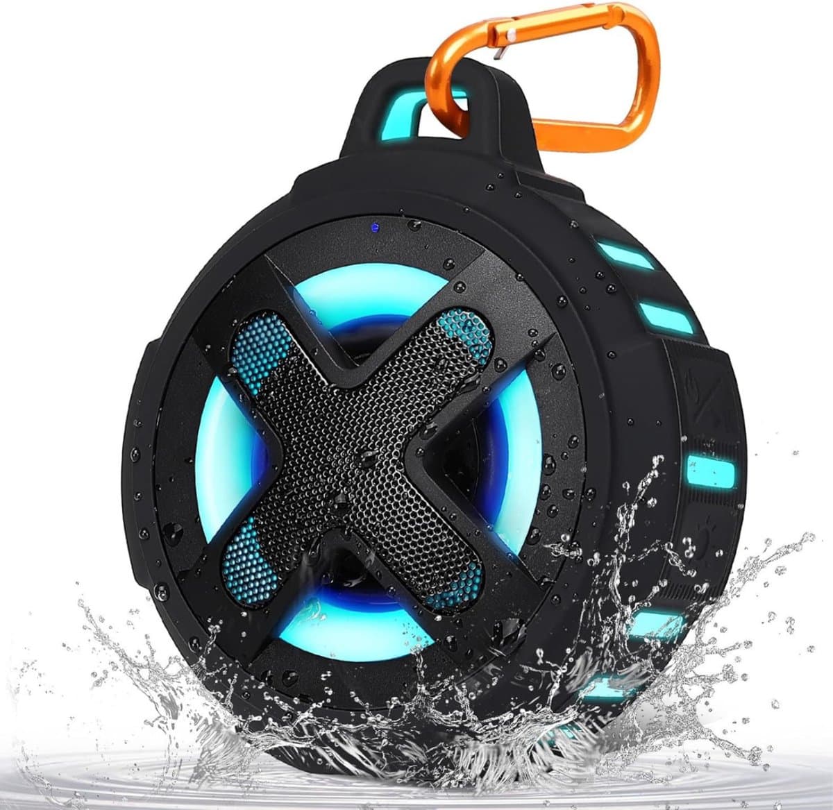 RONN® Douche Speaker - Badkamer Speaker - Douche Speaker Bluetooth - Zwart - 11cm x 10cm x 6cm — afbeelding 1