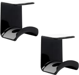 2 Stuks - Koptelefoonstandaard - Headset Hanger - Universele Koptelefoon Houder - Zwart - Kunststof - 6.5*5.5*7.6cm - Antislip En Duurzame Gaming Headset Stand - Praktische Muurbeugel - Voor Bureau En Computertafel - Geschikt Voor Alle Hoofdtelefoons — thumbnail 1