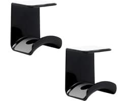 2 Stuks - Koptelefoonstandaard - Headset Hanger - Universele Koptelefoon Houder - Zwart - Kunststof - 6.5*5.5*7.6cm - Antislip En Duurzame Gaming Headset Stand - Praktische Muurbeugel - Voor Bureau En Computertafel - Geschikt Voor Alle Hoofdtelefoons