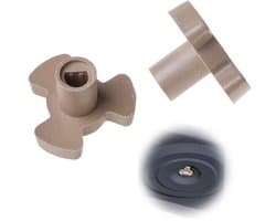 SPHProducts - Magnetron Draaiplaat Koppeling - Reserveonderdelen - Bruin - Draaiplaathouder - Geschikt voor diverse magnetrons - Compact formaat
